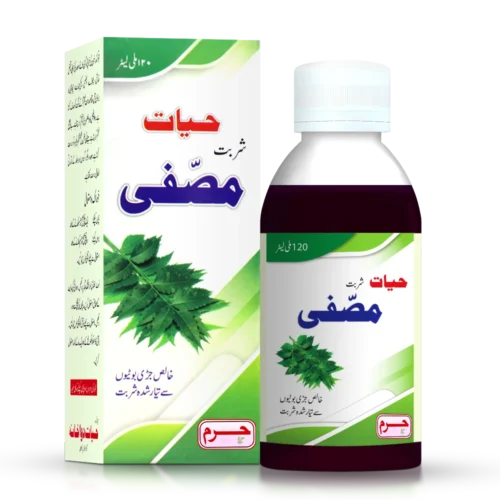 Haram dawakhana syrup Musaffi for heat rashes stomach eczema ringworm dark spots pimples